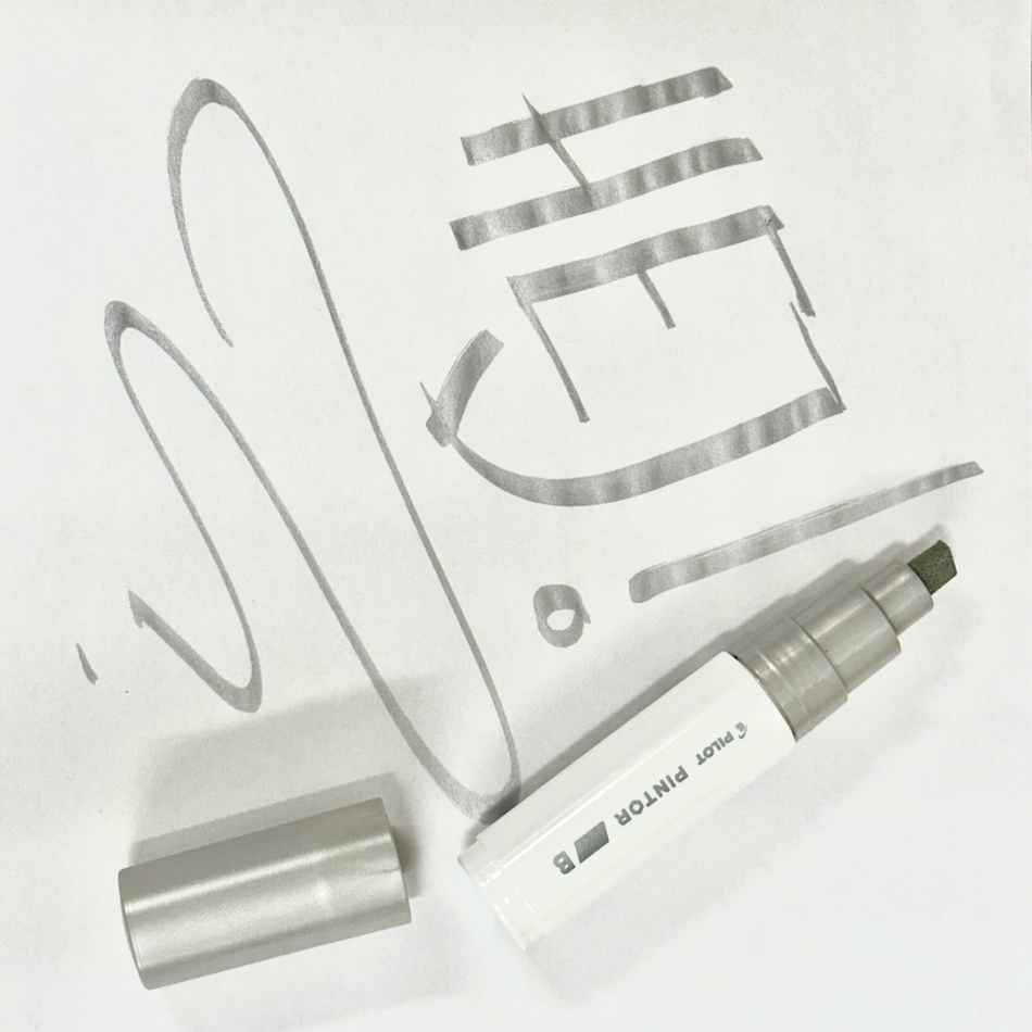 Märkpenna, Silverfärgad