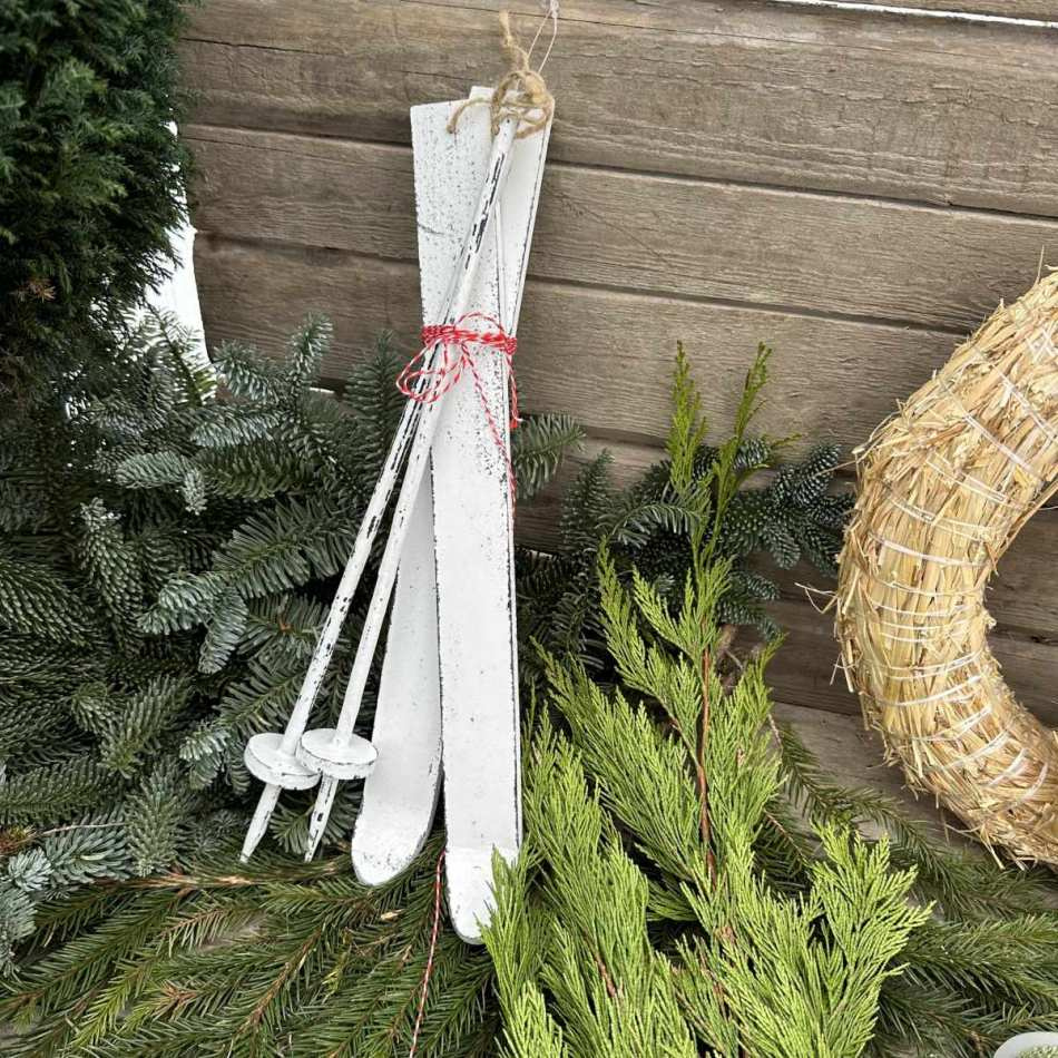 Bomullssnöre, röd/vit. ca 50 meter