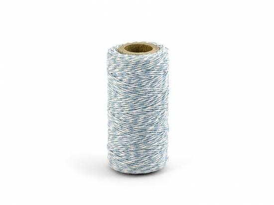 50 m ljusblå snöre