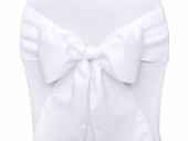 Rosett i vitt för dekoration vid bröllop Rosett i vitt