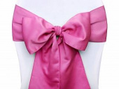 Fin stolrosett i fuchsia till bröllop mm Stolrosett, fuchsia