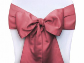 Mörkröd rosett att dekorera stolar med Mörkröd stolrosett