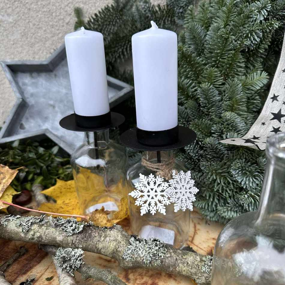 Blockljus Vita 10x4 cm.