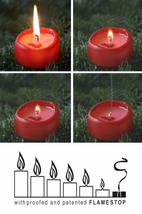 Blockljus Vita 10x4 cm.