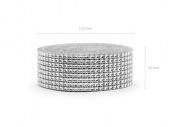 Strass, silver, 9 meter Strass, silver, 9 meter