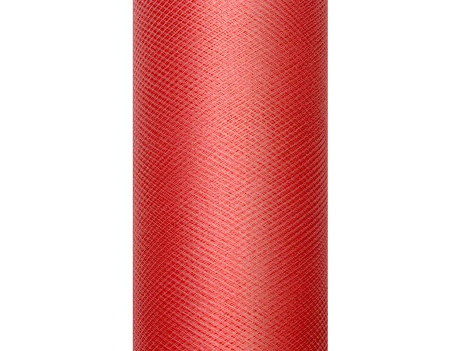 Tyll, röd. 15 cm. 9 meter