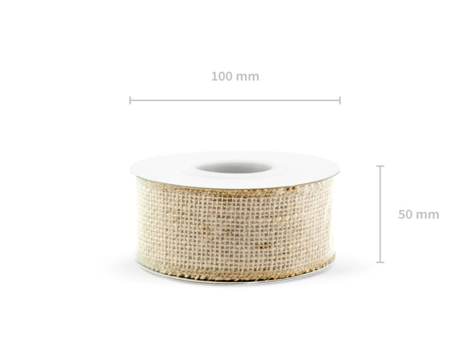 Juteväv, 40 mm bred. 5 meter