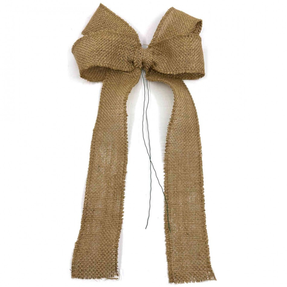 Rosett av juteväv ca 18 x 30 cm