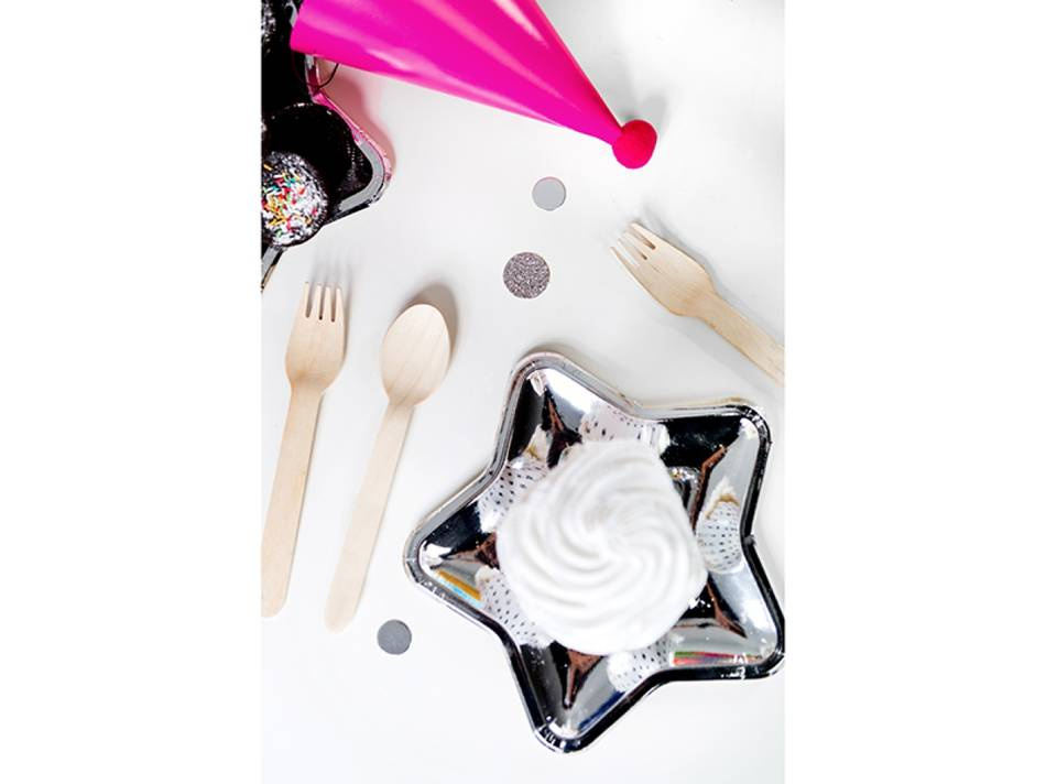 Pappersassietter silver 6st.