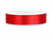 Satinband, Röd 12 mm ( 25 meter )