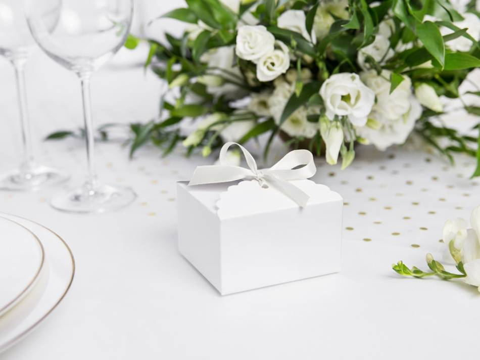 Satinband, Vit, 12 mm ( 25 meter )