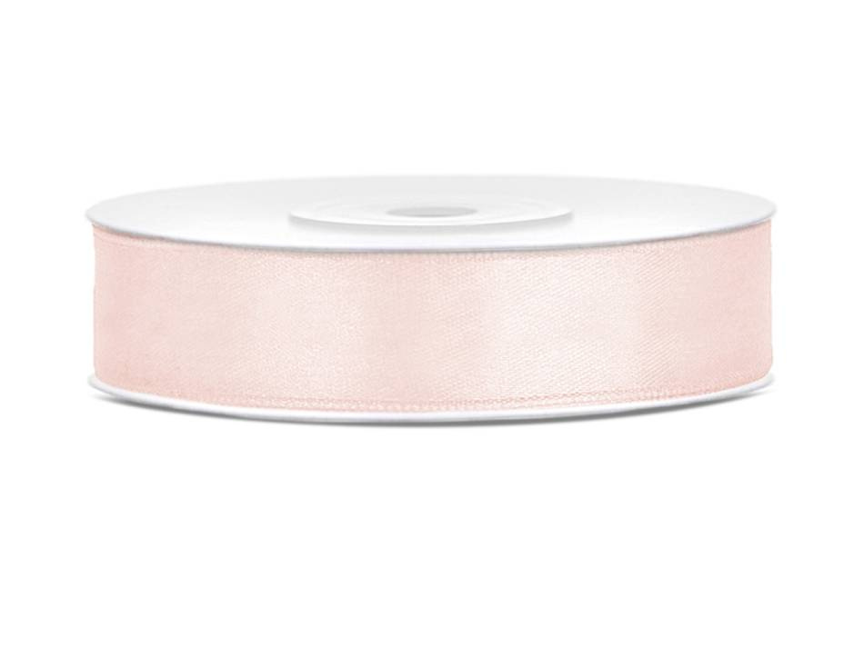 Satinband, Laxrosa. 12 mm ( 25 meter ) 