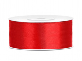 Satinband, Röd 25 mm ( 25 meter )