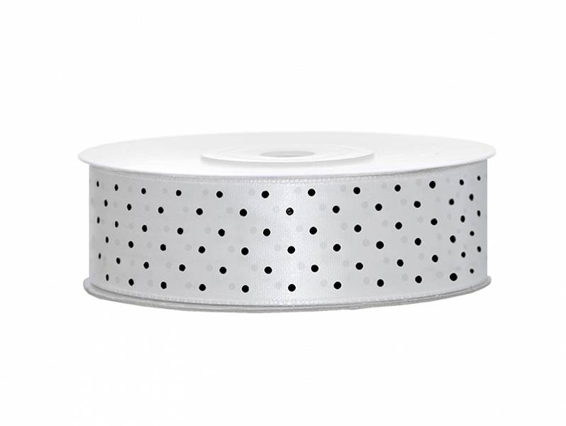 offwhitfärgat satinband 25 mm