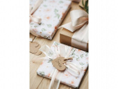 Gör ett fint paket med offwhite chiffongband Dekorativt band i offwhite chiffong