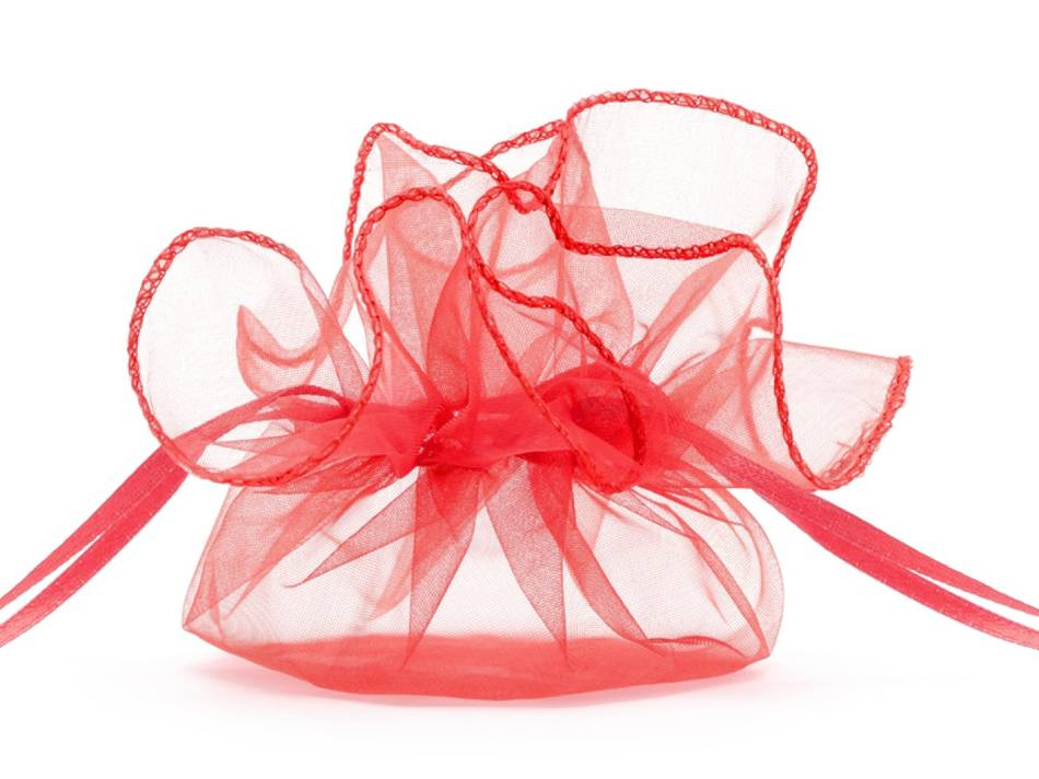 Organzapåsar, Röda, 20 st, ca 11 x 12 cm