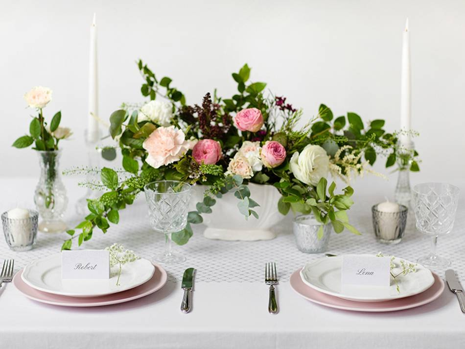 Placeringskort med mönster, 8 x 5cm (1 pkt / 10 st.)