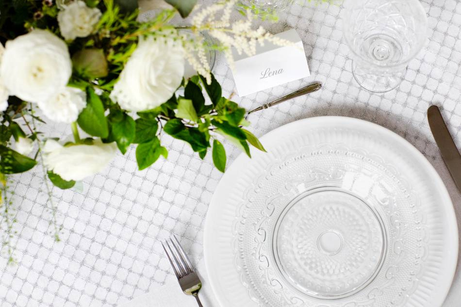 Placeringskort med mönster, 8 x 5cm (1 pkt / 10 st.)