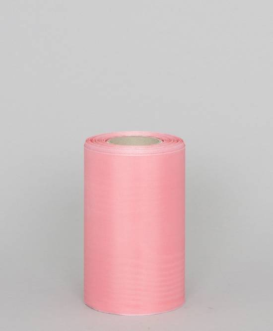Ljusrosa band, 150 mm. 25m/rulle