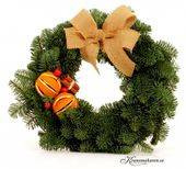 Materialsats - Krans med rosett, apelsiner mm