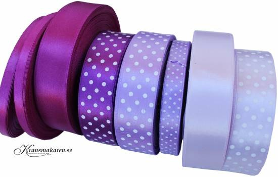 Satinband, 6mm mm, Lila. 35meter